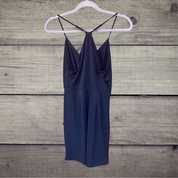 NEW BCBGENERATION drape pockets little black dress small - Picture 4 of 9